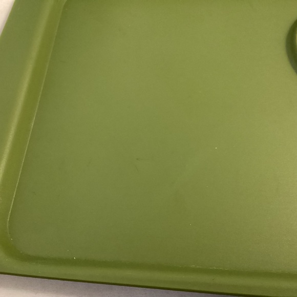 Vintage Acca Ware David Douglas Set of Avocado Green Plates Trays With Cork - Picture 9 of 14